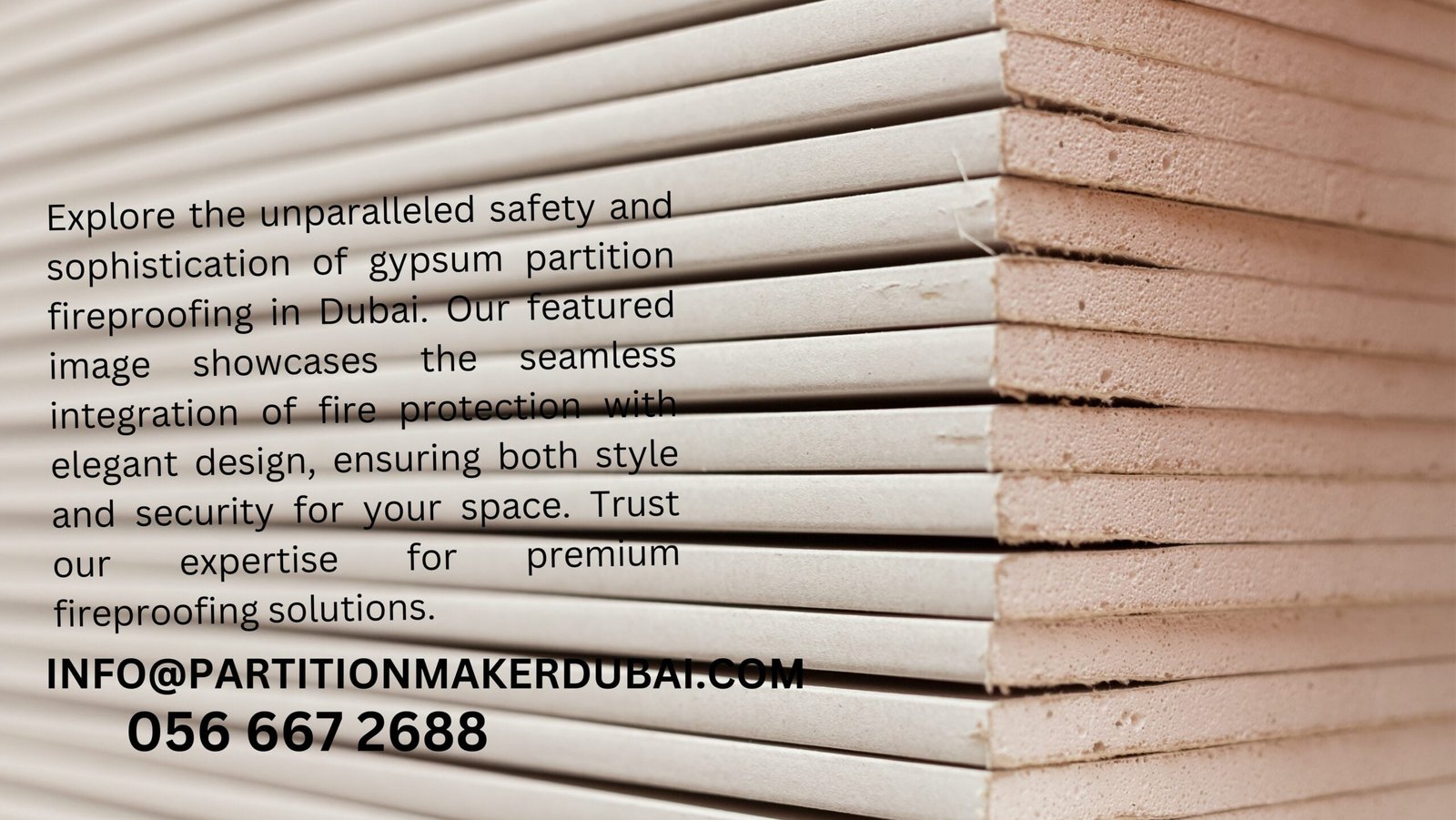 Gypsum Partition Fireproofing Services in Dubai Partition Maker Dubai